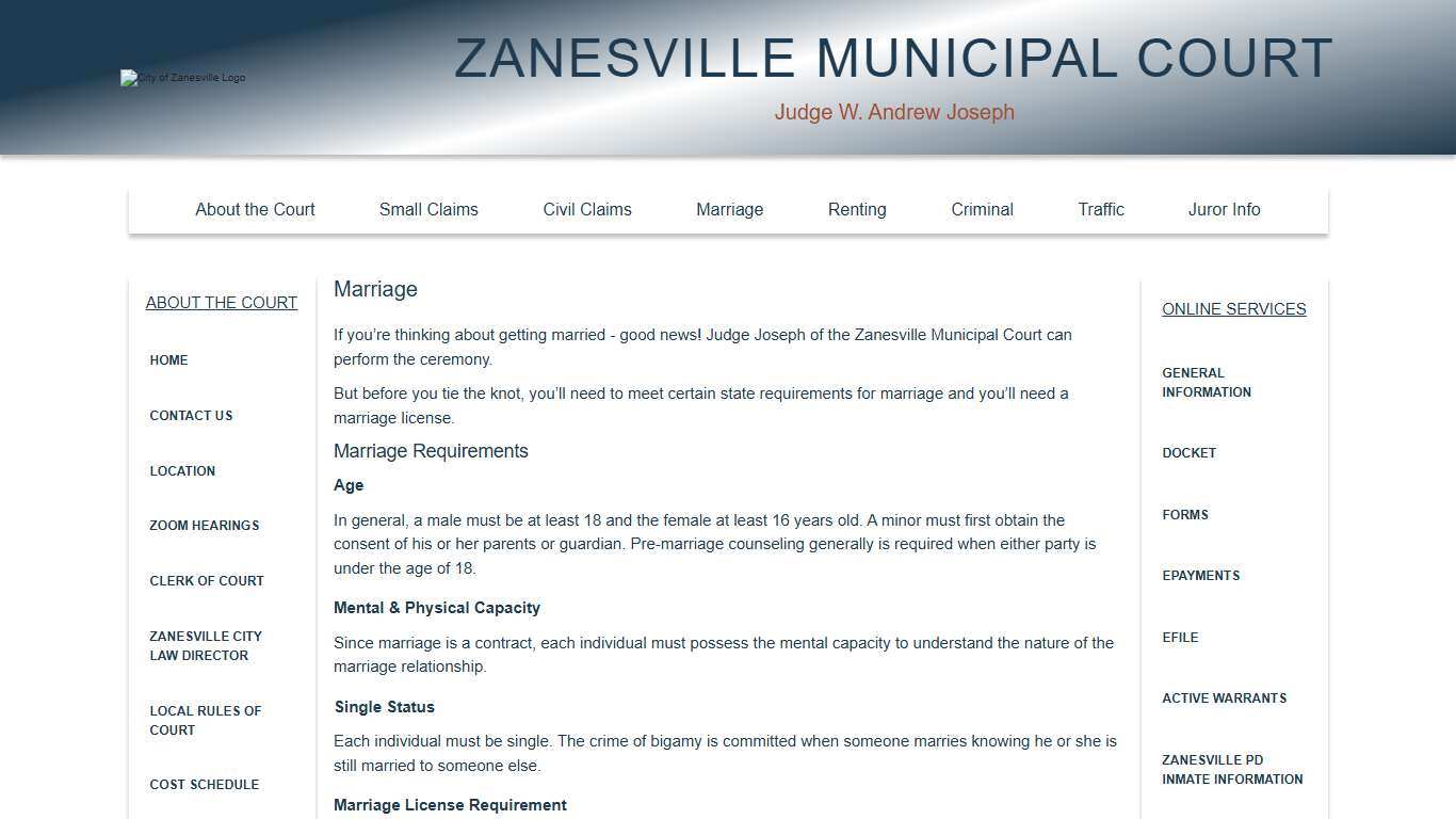 Zanesville Municipal Court